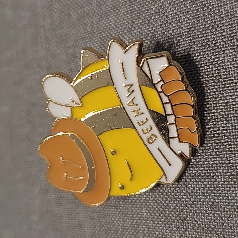 BEEHAW Cowboy Bee Novelty Enamel Pin